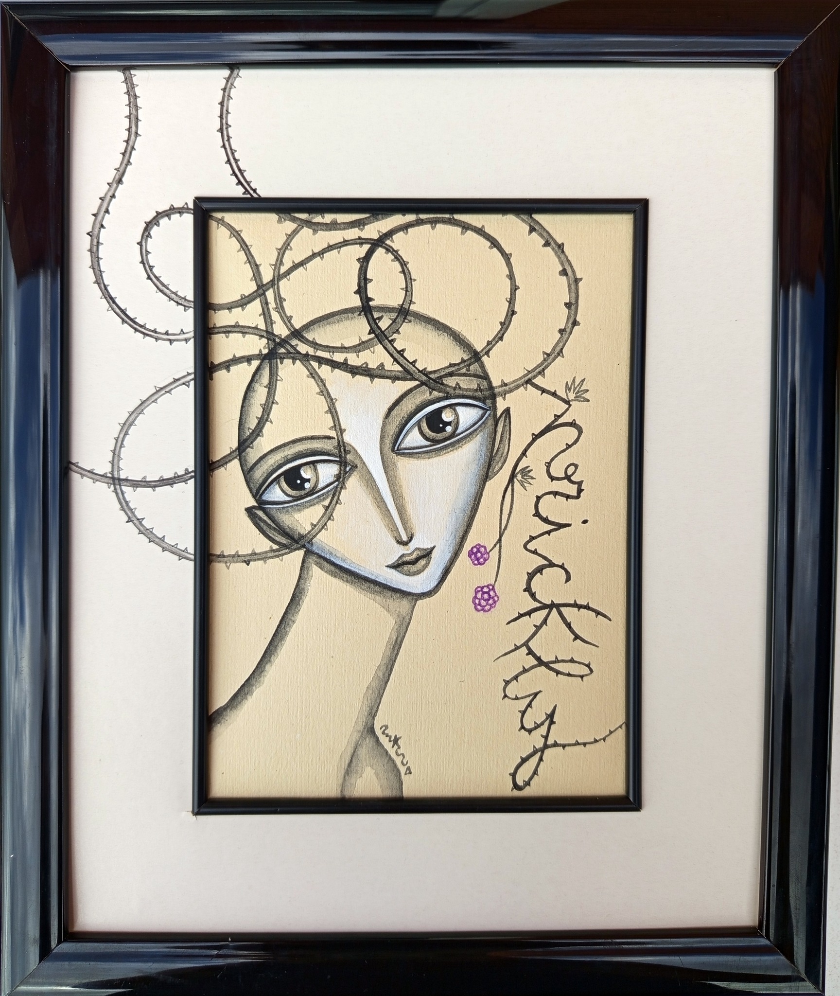 PRICKLY (ESPINOSO). DISPONIBLE.
Acuarela y acrílico sobre papel.
30 x 25cm.
60€
